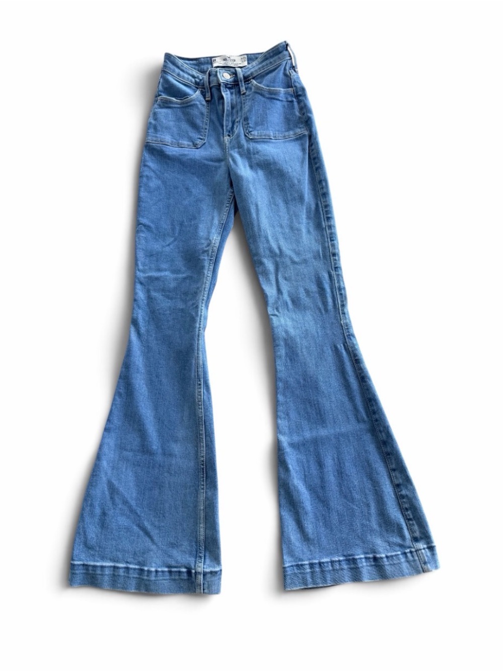 Vintage y2k Hollister Medium Blue High-Rise Flare Jeans